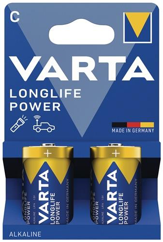 VARTA Batterie Longlife Power C Bli 2 1,5V C-AM2-Baby 7800 mAh 3LR12 4914 2 St./Bl.