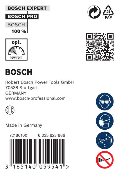 BOSCH Schalungs- und Installationsbohrer, 20 x 600 mm, d 10 mm