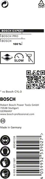 BOSCH EXPERT CYL-9 MultiConstruction Bohrer, 5,5 x 50 x 85 mm, d 4,5 mm. Für Dreh- und Schlagbohrer BOSCH EXPERT CYL-9 MultiConstruction Bohrer, 5,5 x 50 x 85 mm, d 4,5 mm. Für Dreh- und Schlagbohrer