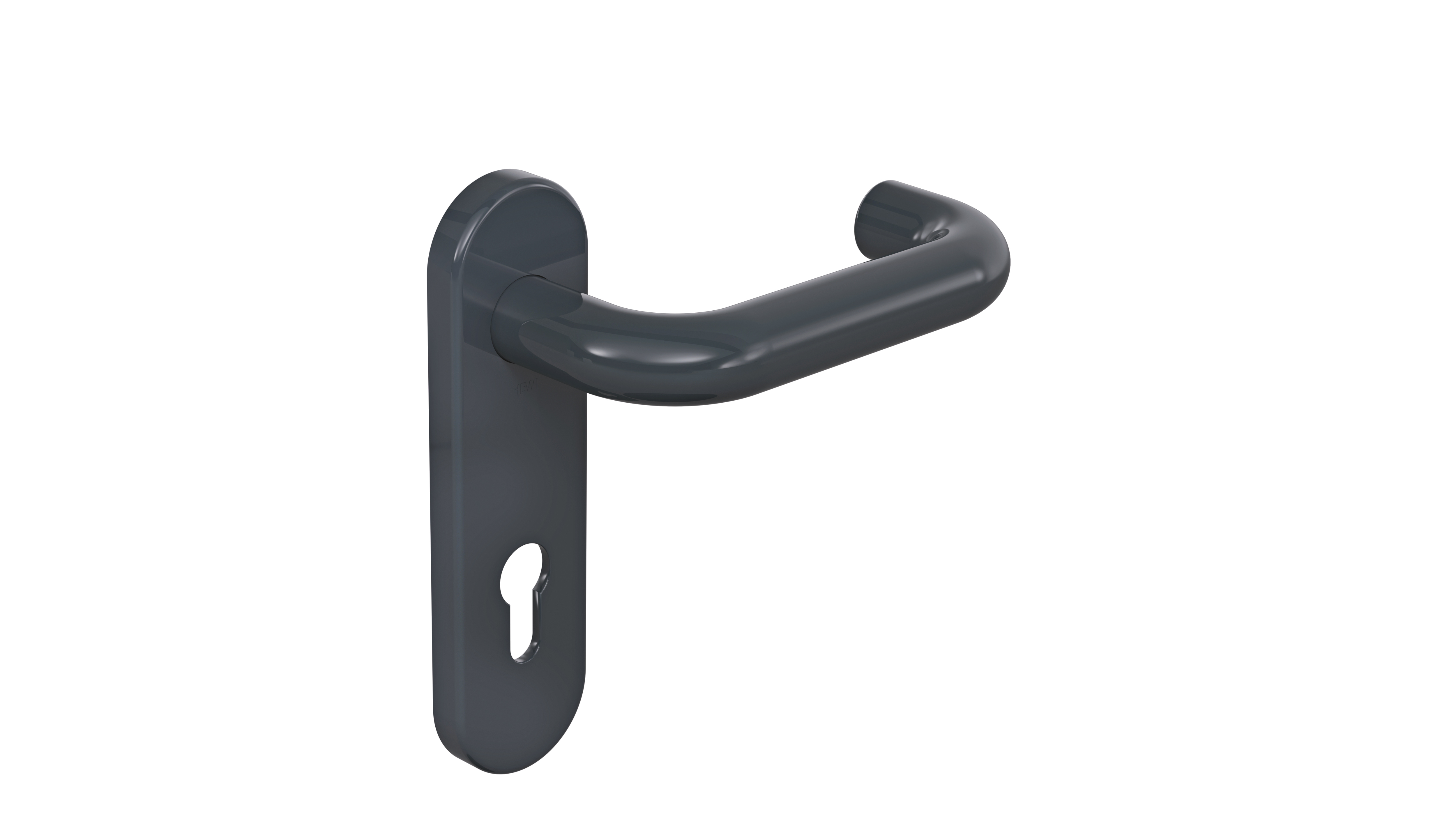 HEWI Zimmergarnitur, System 111, PZ, Vierkant 8, Türstärke 40, anthrazitgrau