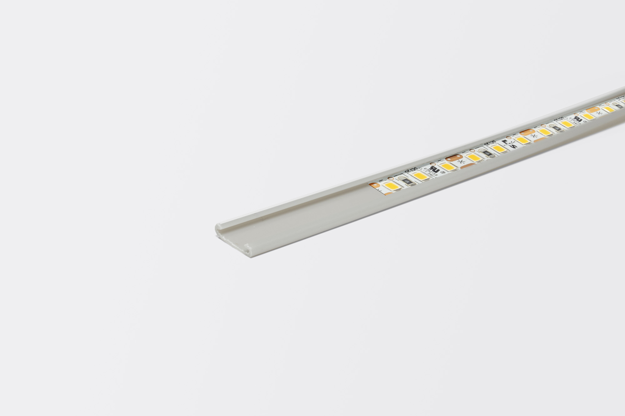 L&S LED Flexiadapter, 8 auf 10mm, L=2350mm, Kunststoff Grau