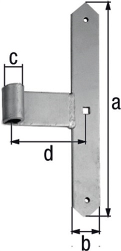 GAH Tor-Mittelband 300x40x105mm STA TZN 5mm GAH