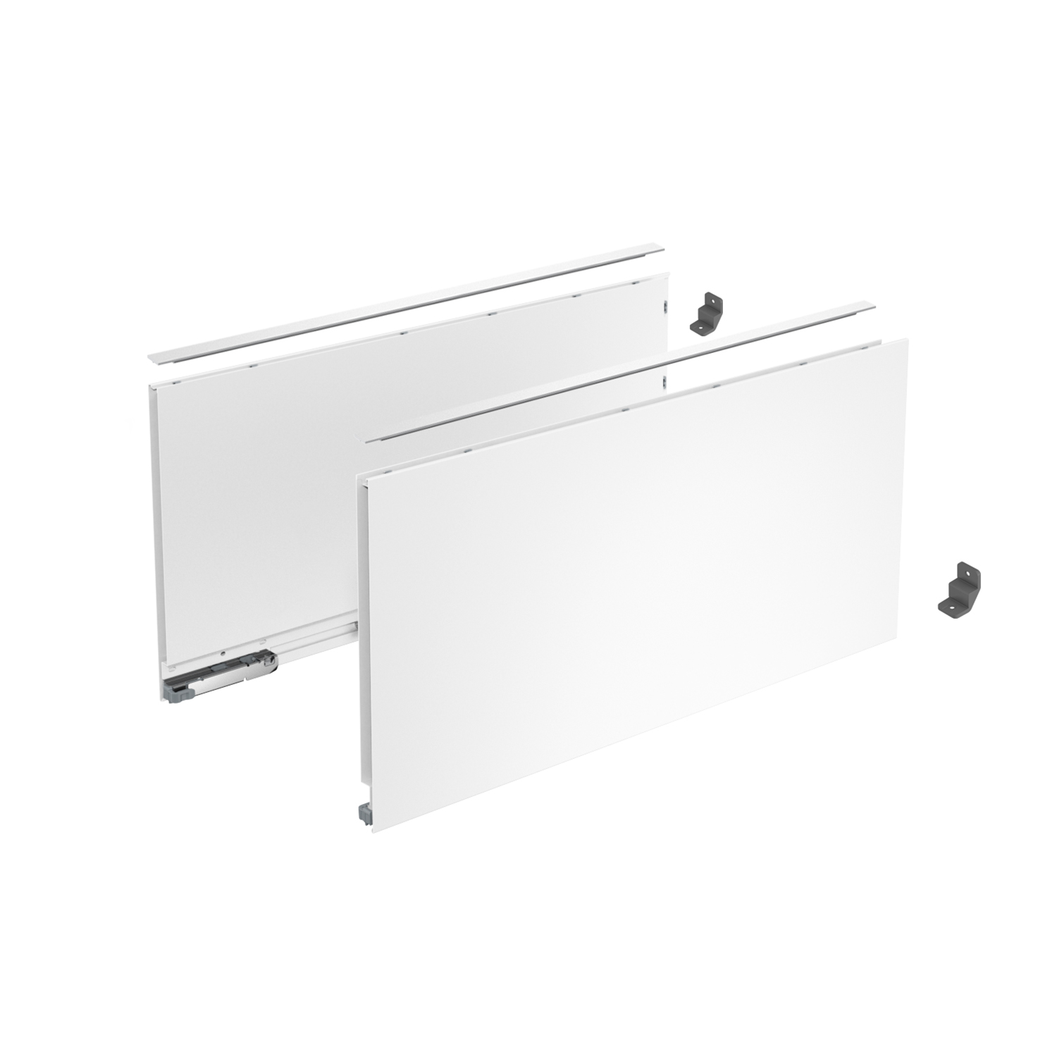 HETTICH AvanTech YOU Set Zarge, Höhe 251 mm x NL 450 mm, weiß, links und rechts, 9353412
