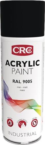 CRC Farbschutzlackspray ACRYLIC PAINT tiefschwarz ma RAL 9005 400ml Spraydose CRC