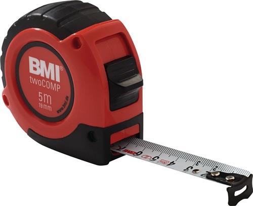 BMI Taschenrollbandmaß twoComp L.5m B.19mm mm/mm EG II ABS Automatic SB BMI