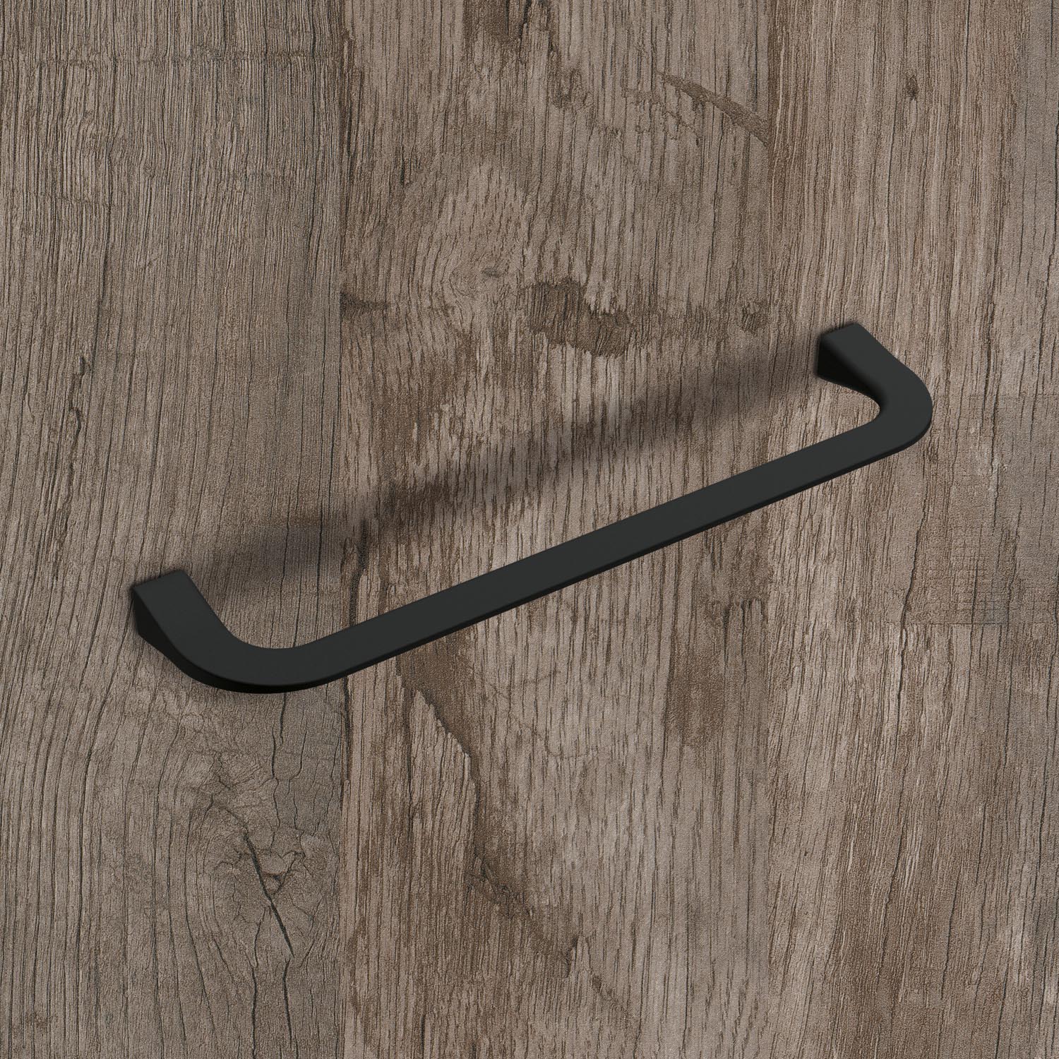 HETTICH Griff Lungro, Bohrabstand 160 mm, L 171 mm, B 11 mm, H 37 mm, Schwarz matt, 9348293