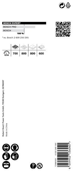 BOSCH EXPERT Construction Material Lochsäge, 38 x 60 mm. Für Dreh- und Schlagbohrer
