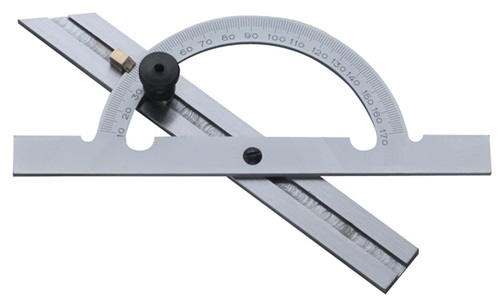 PROMAT Winkelmesser Gradbogen-D.150mm Schienen-L.300mm PROMAT