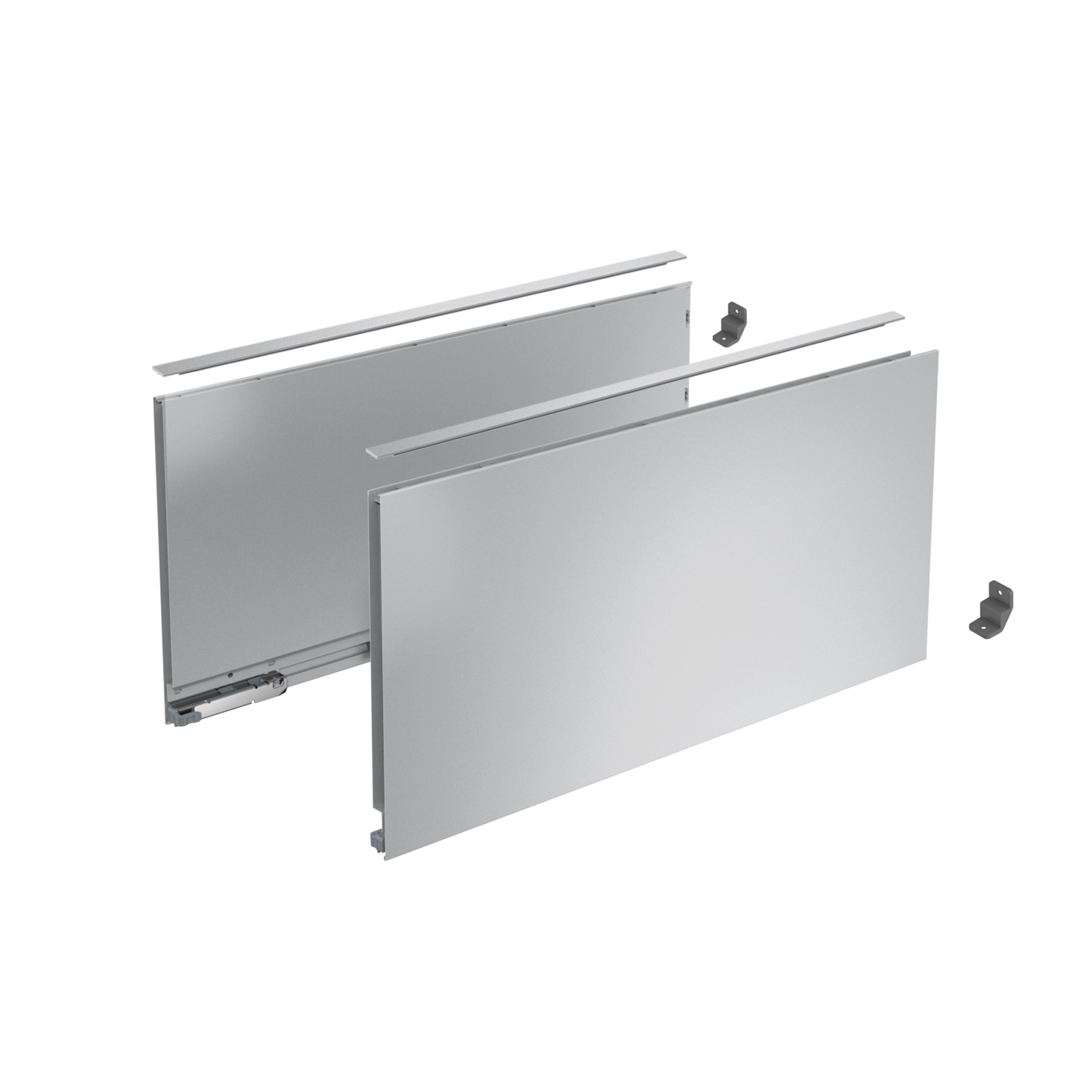 HETTICH AvanTech YOU Set Zarge, Höhe 251 mm x NL 400 mm, silber, links und rechts, 9353373 HETTICH AvanTech YOU Set Zarge, Höhe 251 mm x NL 400 mm, silber, links und rechts, 9353373