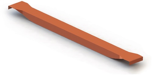 META Tiefenauflage Rahmentiefe 1100mm rotorange Tragfähigkeit/Paar 1100kg