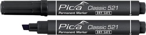 PICA Permanentmarker Classic schwarz Strich-B.2-6mm Keilspitze PICA