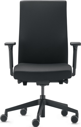 TREND OFFICE Bürodrehstuhl m.Synchr.-Techn.schwarz 410-520mm m.Lehnen Trgf.110kg TREND OFFICE