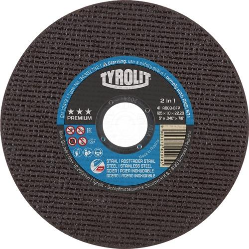 TYROLIT Trennscheibe PREMIUM D178x1,6mm ger.2in1 Bohr.22,23mm TYROLIT