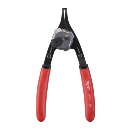 MILWAUKEE 90° gekröpft, 0,9 mm Spitze, für Größe A0/J0 Sicherungsringzange für Wellen und Bohrungen