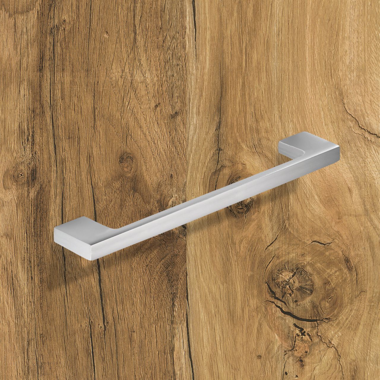 HETTICH Griff Belluno, •–• 160 / 192 mm, L 200 mm, B 9 mm, H 30 mm, Verchromt matt, 43502 HETTICH Griff Belluno, •–• 160 / 192 mm, L 200 mm, B 9 mm, H 30 mm, Verchromt matt, 43502