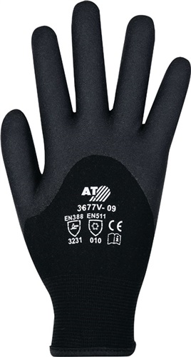 ASATEX Kälteschutzhandschuhe Gr.9 schwarz EN 388,EN 511 PSA II