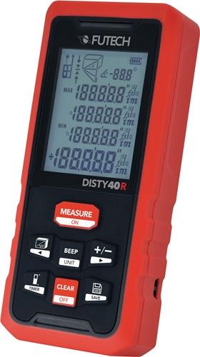 FUTECH Laserentfernungsmesser DISTY 40 RED 0,05 b.40m ± 2mm IP 54