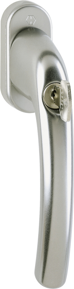HOPPE® Fenstergriff absperrbar Tôkyô 0710S/U26, ohne Schrauben, N10, Aluminium, 2151355