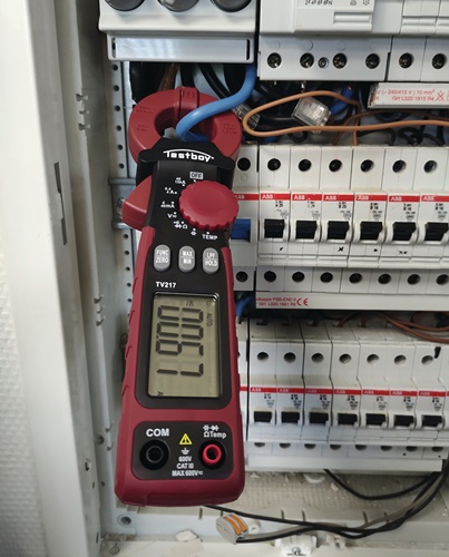 TESTBOY Leckstromzange TV 217 Messber.1µA – 150A(AC) Zangenöffnung 27mm TESTBOY