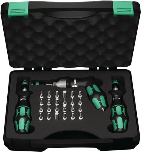 WERA Drehmomentschraubendrehersatz 7440/41/42 27-tlg.0,3-6 Nm einstellb.WERA