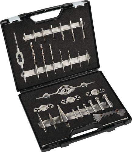 TECWERK Metallbearbeitungssatz M3-M12 33-tlg.HSS Ku.-Koffer TECWERK