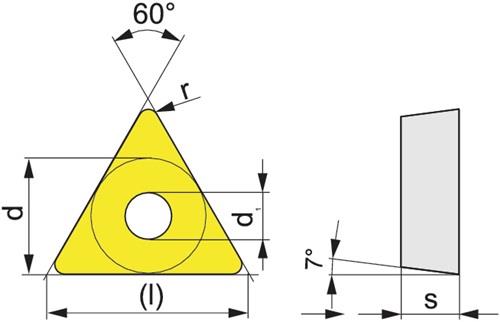 TECWERK Wendeschneidplatte TCMT110204-F PMK35 Bearb.Schlicht TECWERK