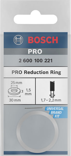 BOSCH Reduzierring für Kreissägeblätter, 30 x 25 x 1,5 mm