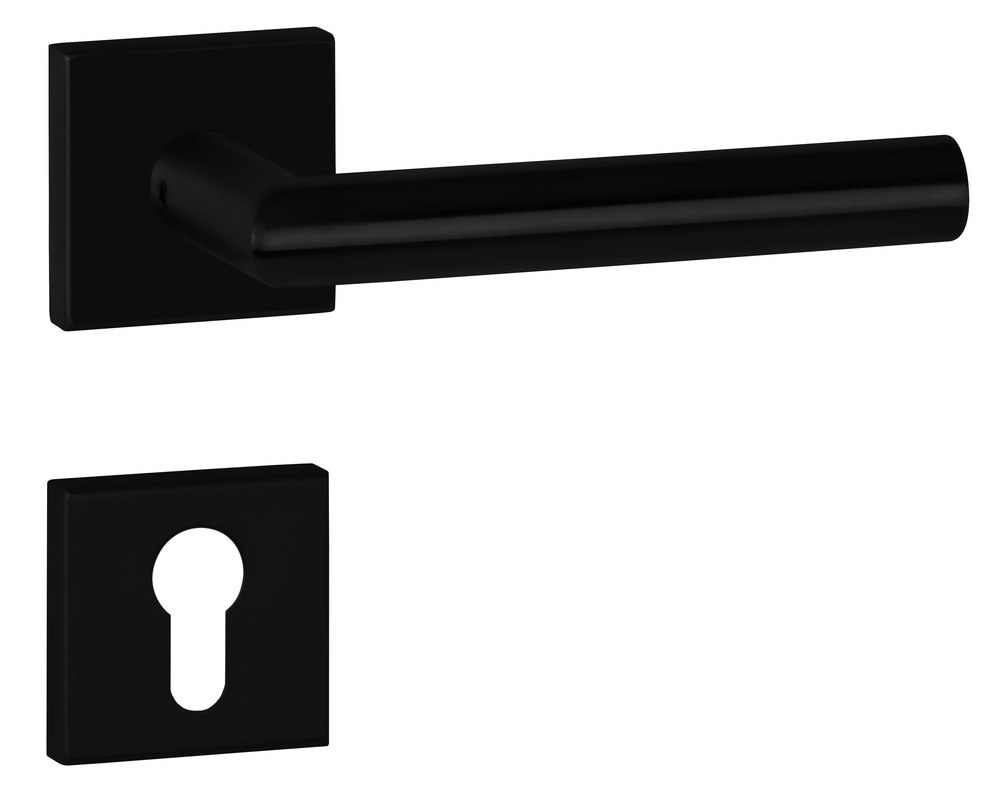 HERMAT Drückergarnitur ohne Schlüsselrosetten BASIC 02 1802/2011.K, Edelstahl