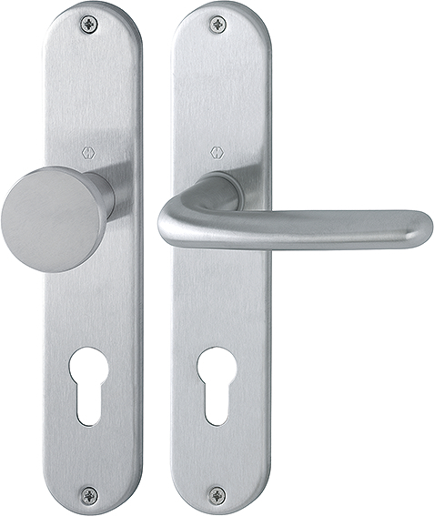 HOPPE® Wechselgarnitur mit Langschild Cardiff E48/302/1850Z, Edelstahl, 2423736