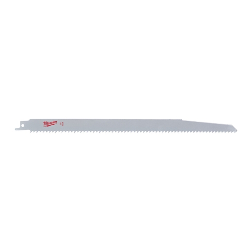 MILWAUKEE 300 x 4,2 mm (6 TPI), unlackiert Säbelsägeblatt Holz - ideal für Hochgeschwindigkeitsschnitte in Nassholz