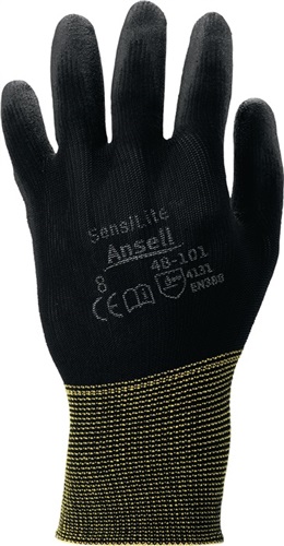ANSELL Handschuhe HyFlex® 48-101 Gr.7 schwarz EN 388 PSA II Nyl.m.PU ANSELL