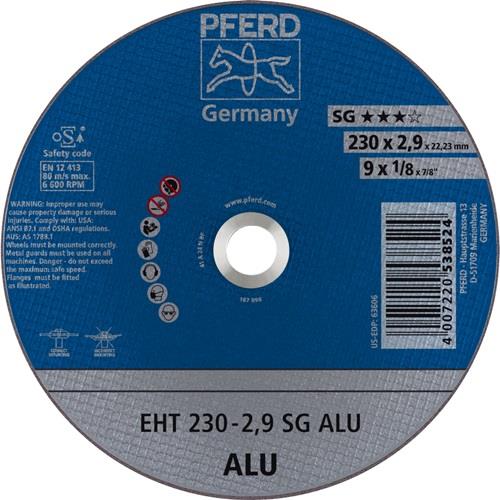 PFERD Trennscheibe SG ALU D230x2,9mm ger.Alu.Bohr.22,23mm PFERD