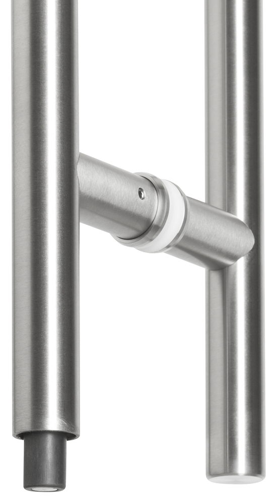 HERMAT Stoßgriffpaar 8002, D 25 mm, Edelstahl