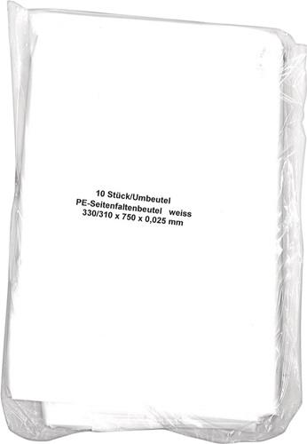 Nordwest Müllbeutel B330/310xL750mm 60l 25 µm weiß 10St./Btl.