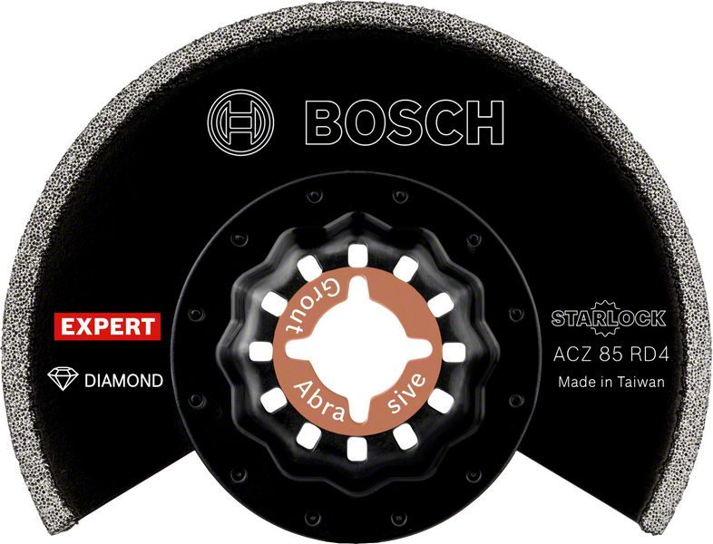 BOSCH EXPERT Grout Segment Blade ACZ 85 RD4 Blatt für Multifunktionswerkzeuge, 85 mm. Für oszillierende Multifunktionswerkzeuge