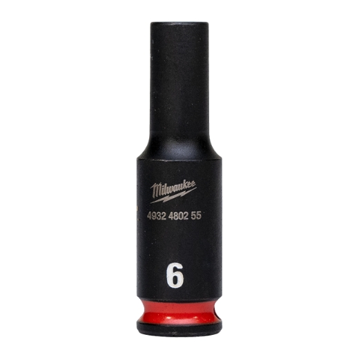 MILWAUKEE 6 x 50 mm SHOCKWAVE Schlagnuss 1/4" lang