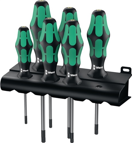 WERA Schraubendrehersatz 367/6 6-tlg.TORX® 2K-Griff Rundkl.WERA