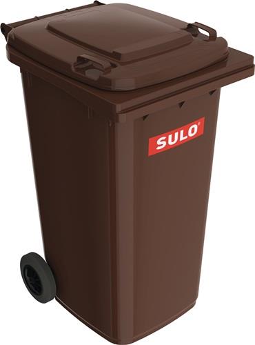 SULO Müllgroßbehälter 240l HDPE braun fahrbar,n.EN 840 SULO
