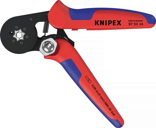 KNIPEX Aderendhülsenzange Gesamt-L.180mm 0,08-10,0 (AWG 28-7)mm² brün.Mehrkomp.-Hüllen