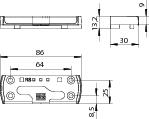 WINKHAUS Sicherheitsschließblech SBS.K.PAB.162, Stahl, WINKHAUS Sicherheitsschließblech SBS.K.PAB.162, Stahl,
