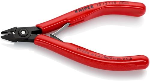 KNIPEX Elektronik-Seitenschneider L.125mm Form 1 Facette ja KNIPEX