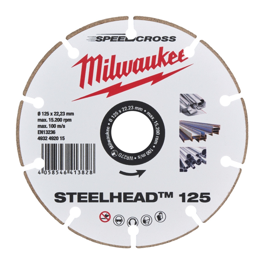 für Stahl, Edelstahl und Beton Diamanttrennscheibe DH STEELHEAD 125 mm