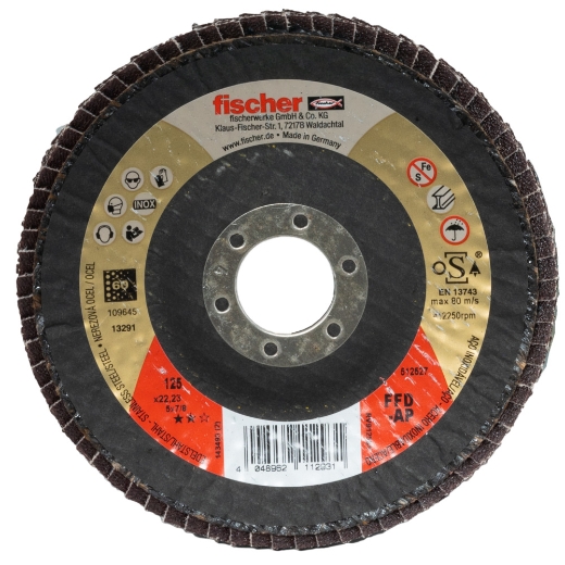 FISCHER Fächerschleifscheibe AP 125 K60 Inox