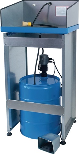 RAPID Kleinteilereiniger f.50-60l-Fass Stahlbl.verz.Standmodell