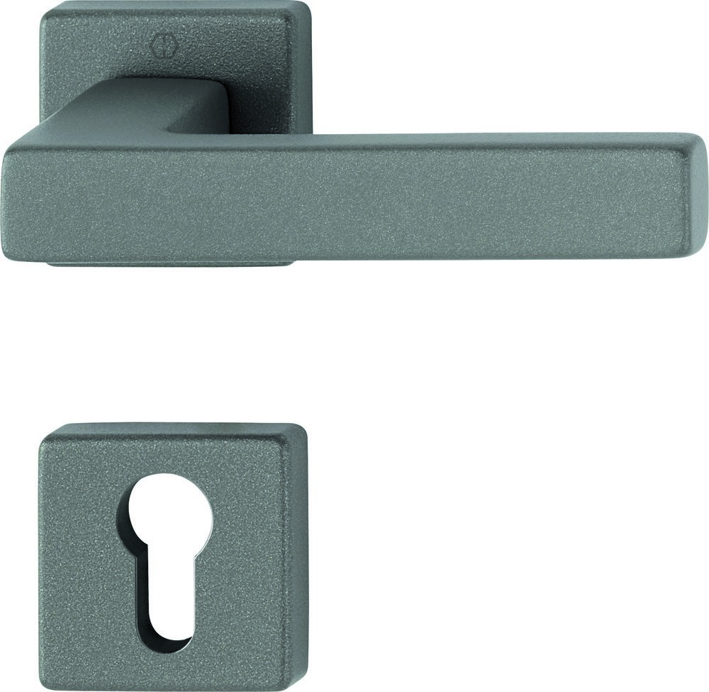 HOPPE® Drückergarnitur mit Rosetten Austin 1769/843KV/843KVS, Aluminium, 12253698