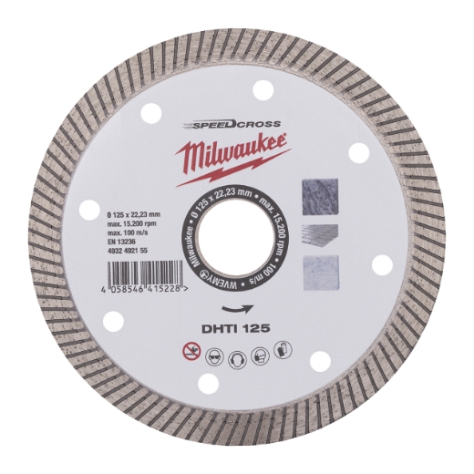 Keramik u. Naturstein, geschlossen Speedcross Diamanttrennscheibe DHTi 125 mm