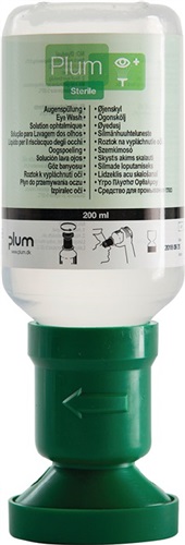 PLUM Augenspülflasche 200 ml 3 Jahre (ungeöffnete Flasche) DIN EN15154-4