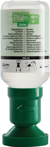 PLUM Augenspülflasche 200ml 3 J.(ungeöffnete Flasche) DIN EN15154-4 PLUM