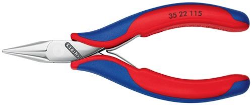 KNIPEX Elektronik-Greifzange Gesamt-L.115mm flachrunde Backen Form 2 Mehrkomp.-Hüllen