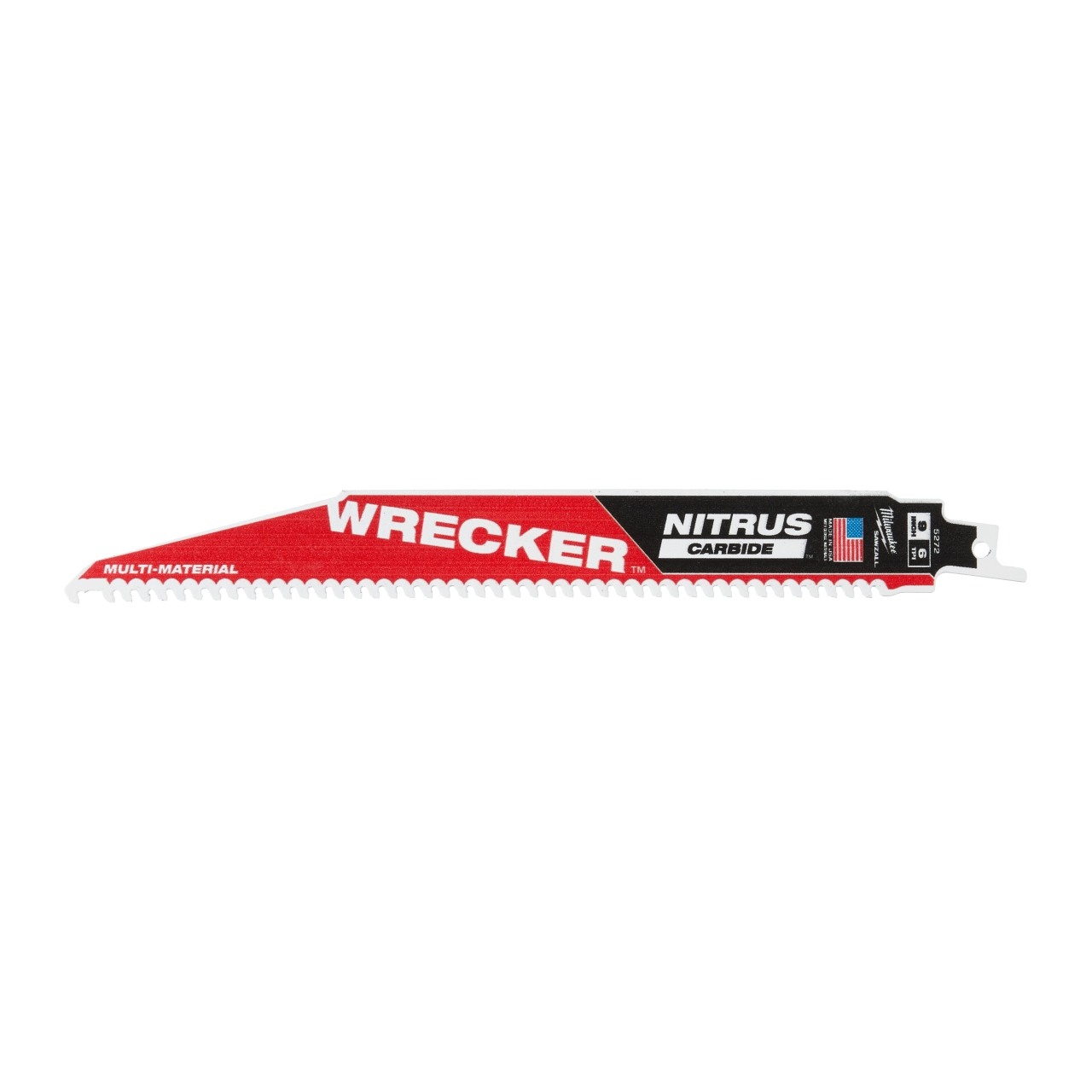 MILWAUKEE 230 x 4,2 mm (6 TPI) Säbelsägeblatt THE WRECKER NITRUS HM-bestückt 5er Pack
